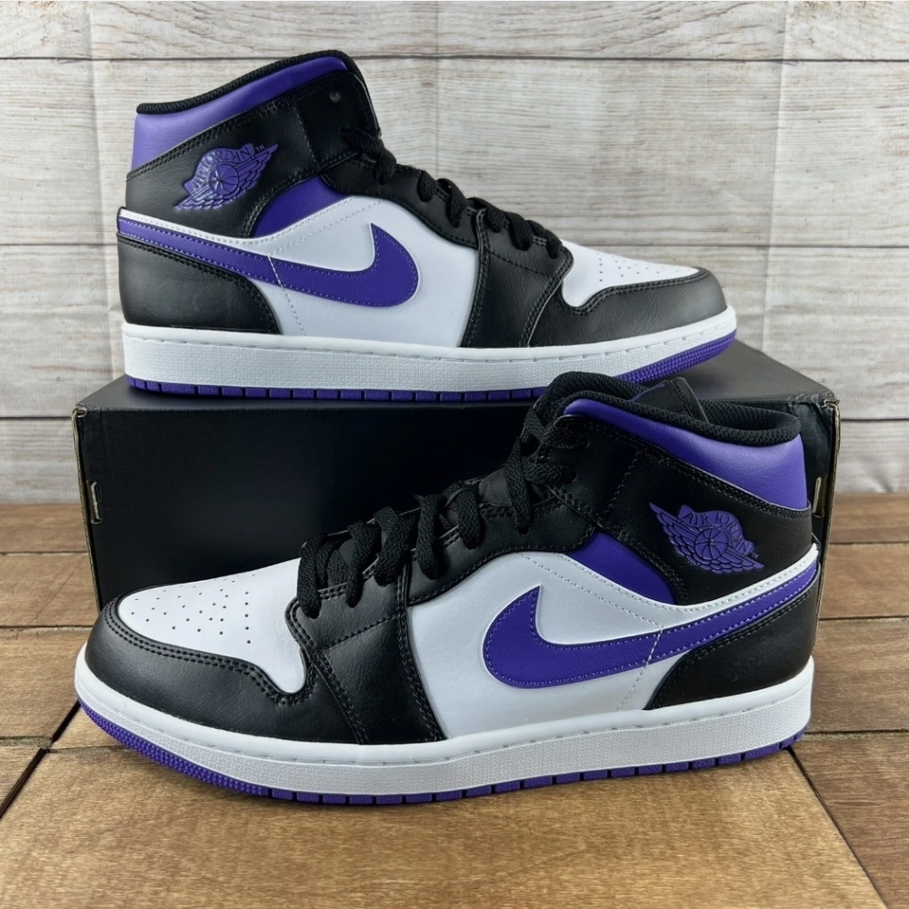 Nike Air Jordan 1 Mid Retro ‘Court Purple’ Size 12